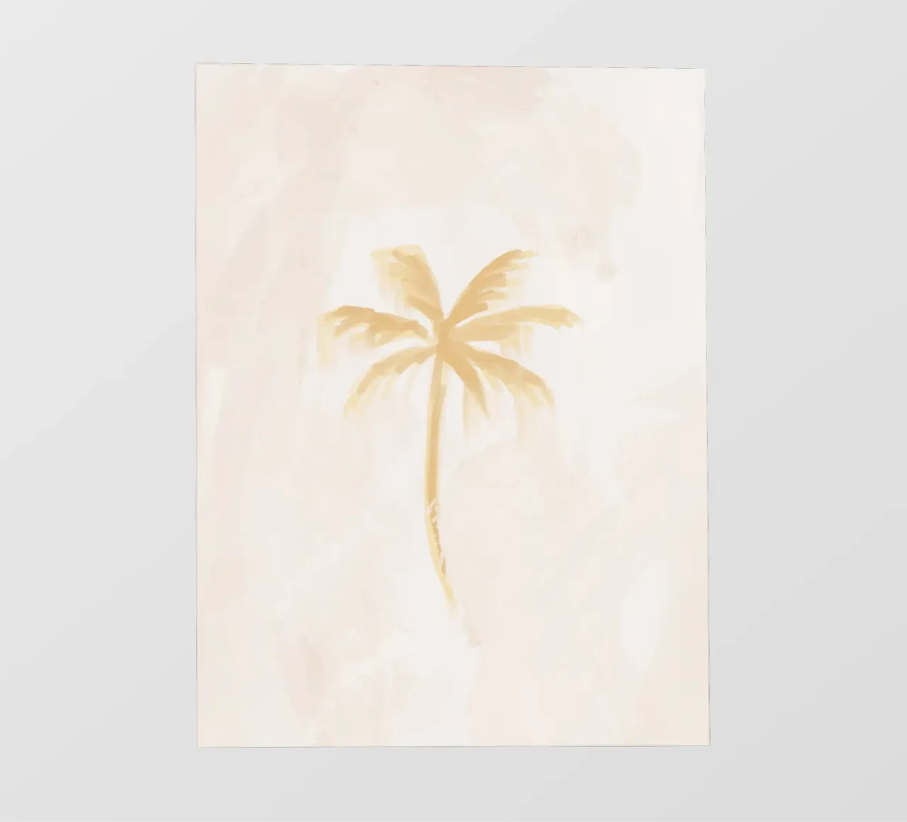 Dreamy Coastal Boho Abstract Coconut Palm Tree Island Vibes telo in pvc da This Wild Soul - Illustration