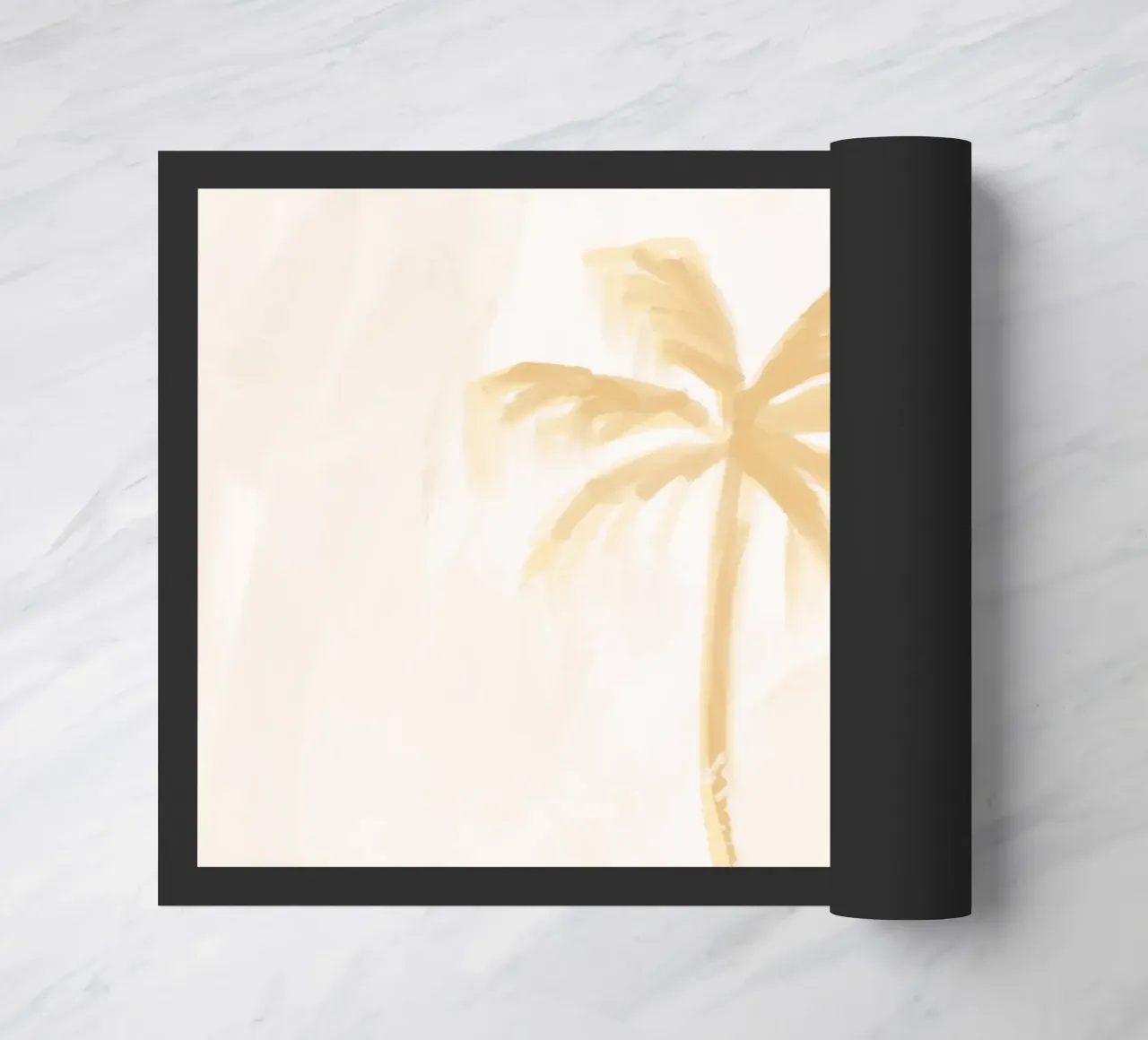 Dreamy Coastal Boho Abstract Coconut Palm Tree Island Vibes zerbino da This Wild Soul - Illustration