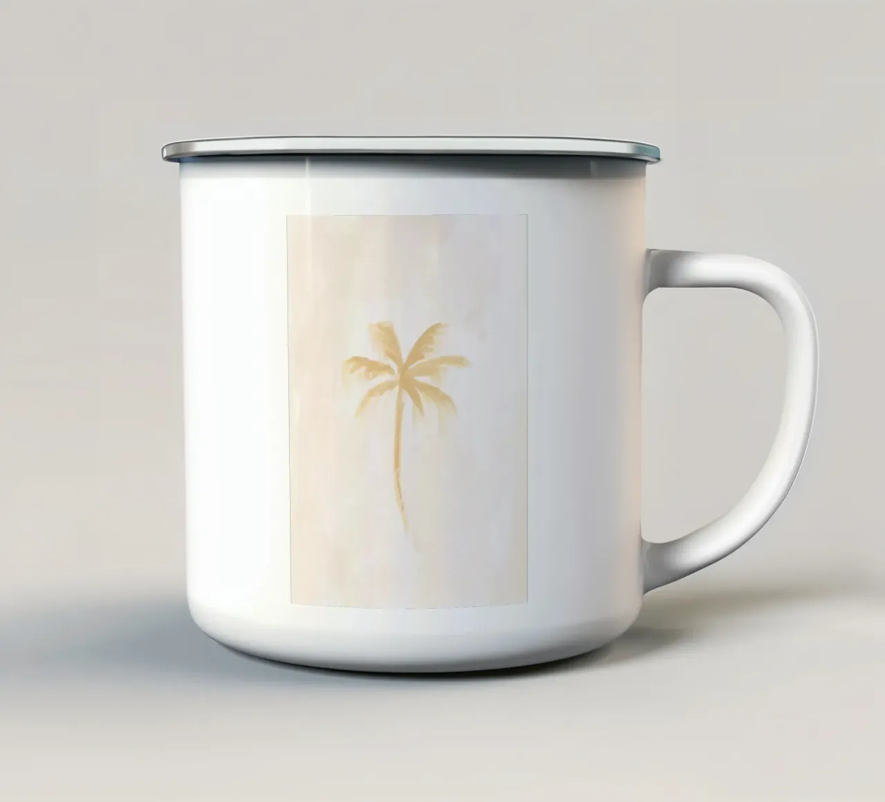 Dreamy Coastal Boho Abstract Coconut Palm Tree Island Vibes tazza in smalto da This Wild Soul - Illustration