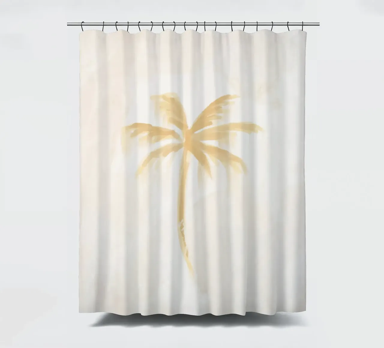 Dreamy Coastal Boho Abstract Coconut Palm Tree Island Vibes tenda da doccia da This Wild Soul - Illustration