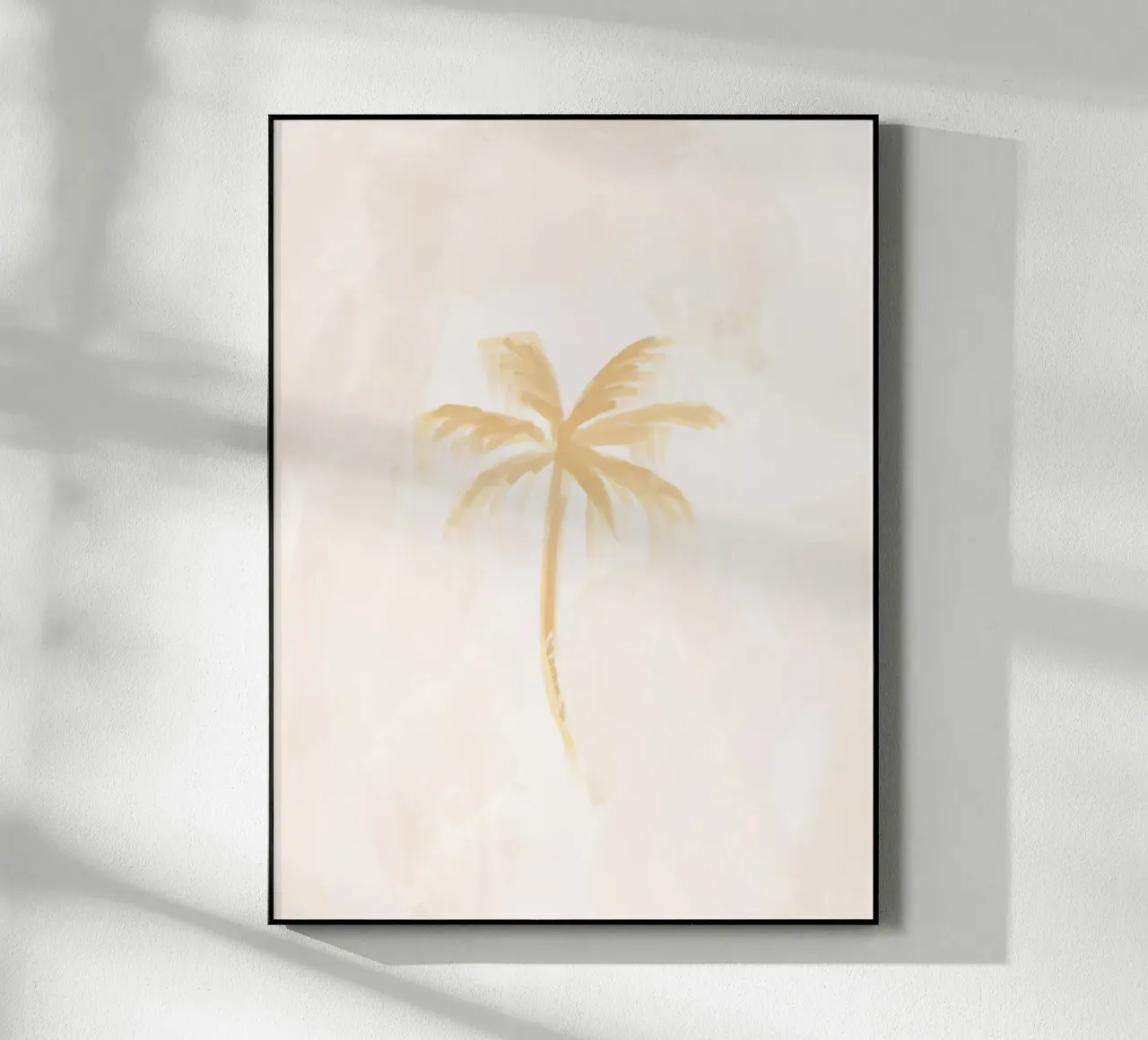 Dreamy Coastal Boho Abstract Coconut Palm Tree Island Vibes plexiglass da This Wild Soul - Illustration