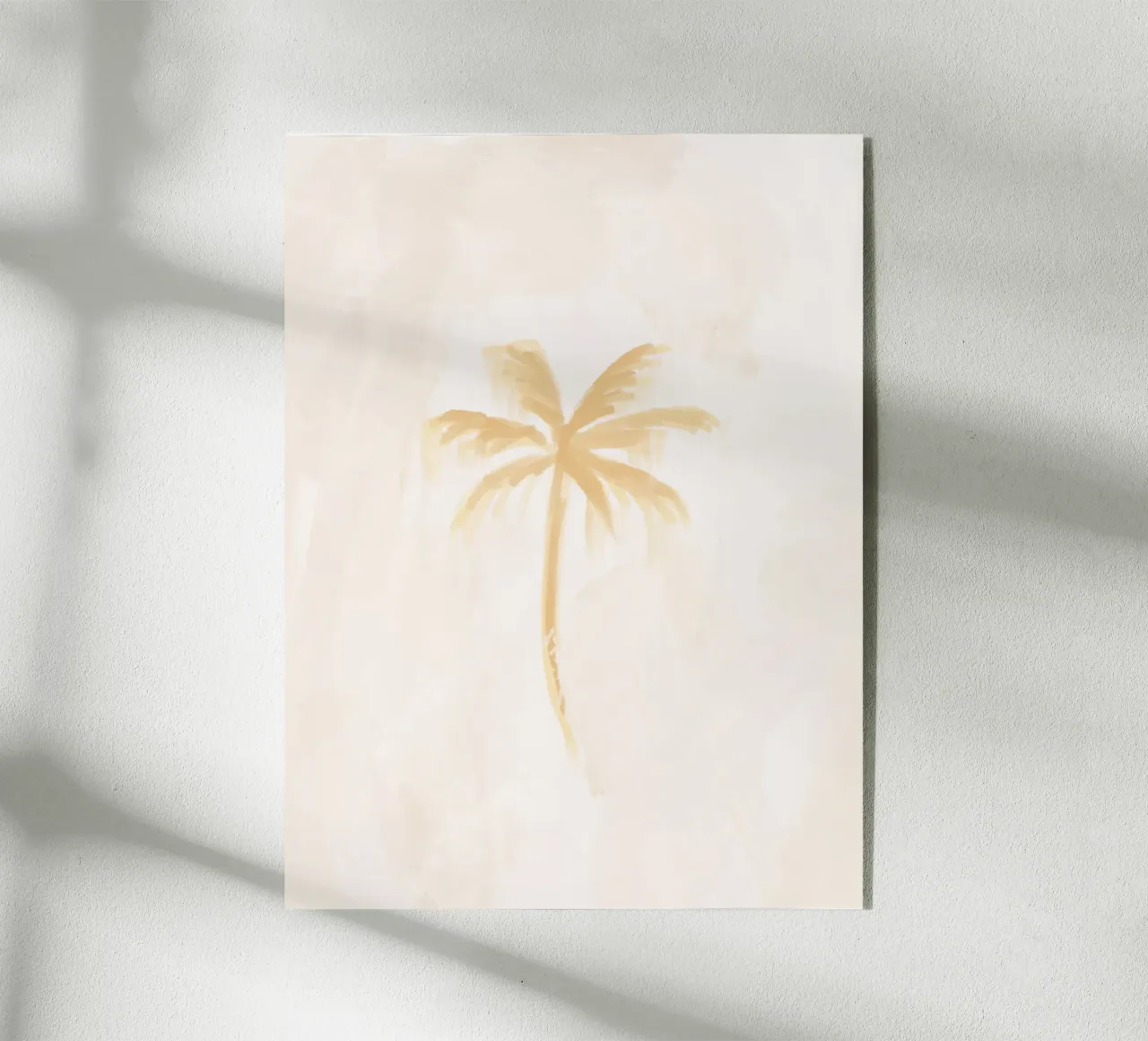 Dreamy Coastal Boho Abstract Coconut Palm Tree Island Vibes plexiglass da This Wild Soul - Illustration