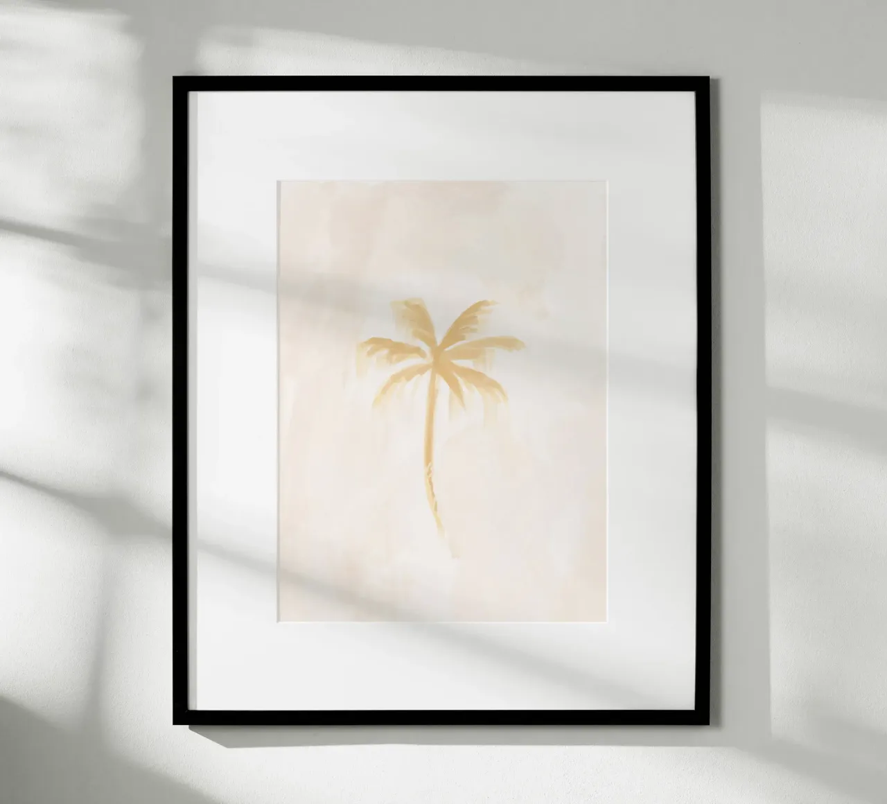 Dreamy Coastal Boho Abstract Coconut Palm Tree Island Vibes carta hahnemühle da This Wild Soul - Illustration