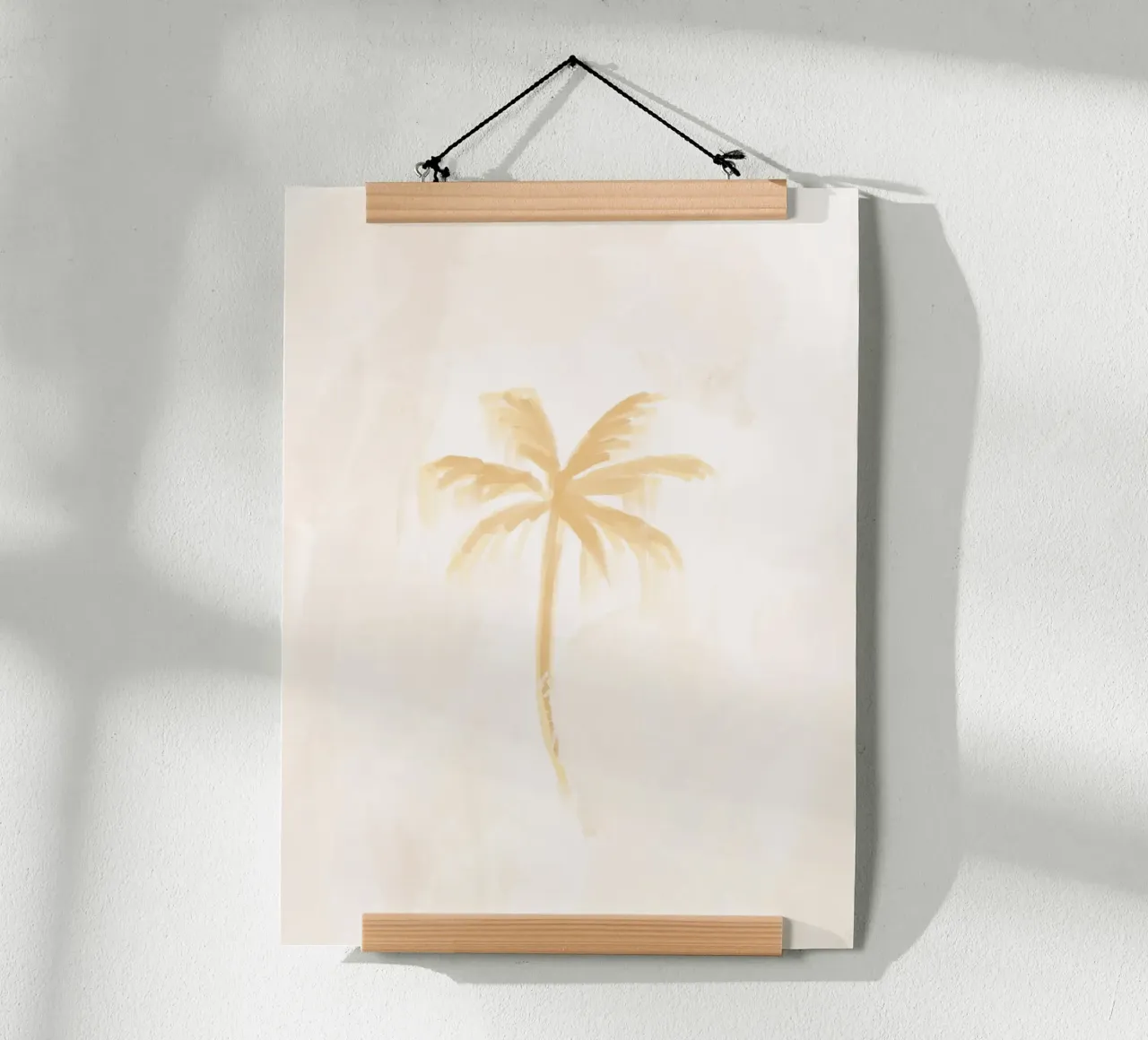 Dreamy Coastal Boho Abstract Coconut Palm Tree Island Vibes carta hahnemühle da This Wild Soul - Illustration