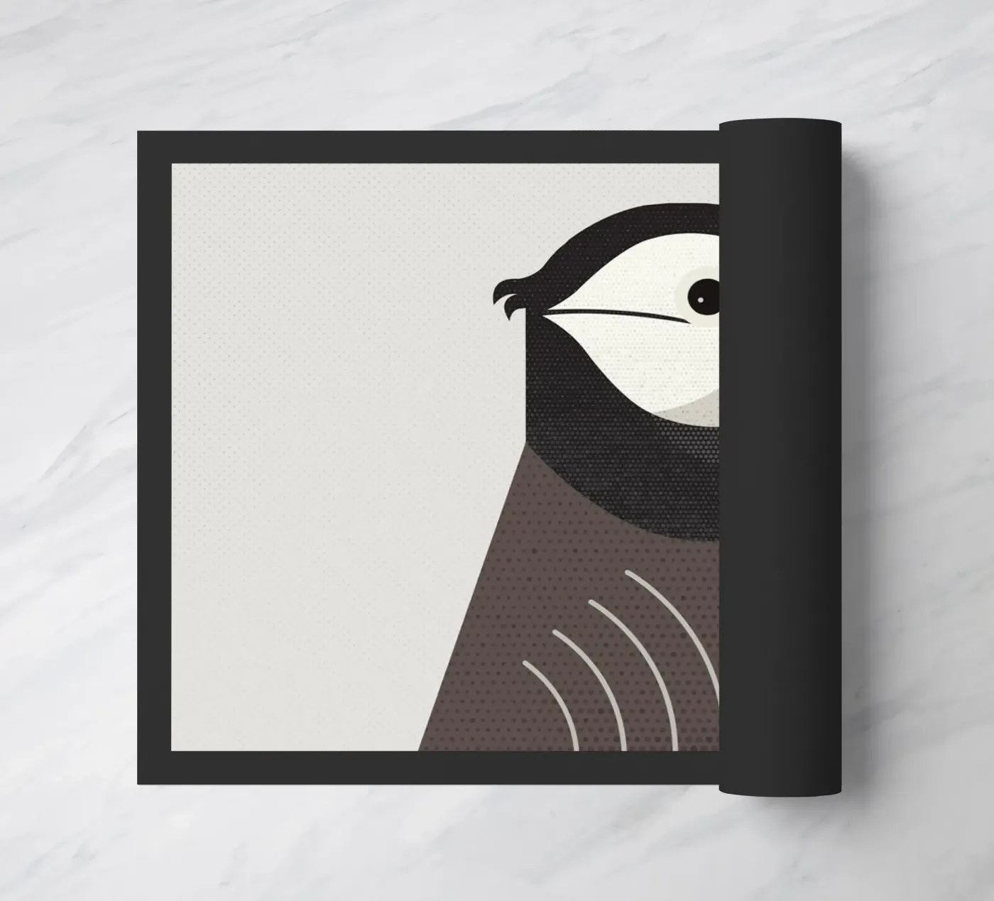 Whimsy Atlantic Puffin doormat by The Printed Sparrow