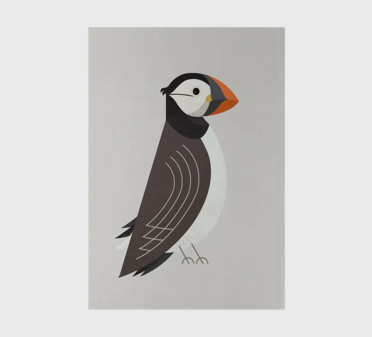 Whimsy Atlantic Puffin notebook by The Printed Sparrow