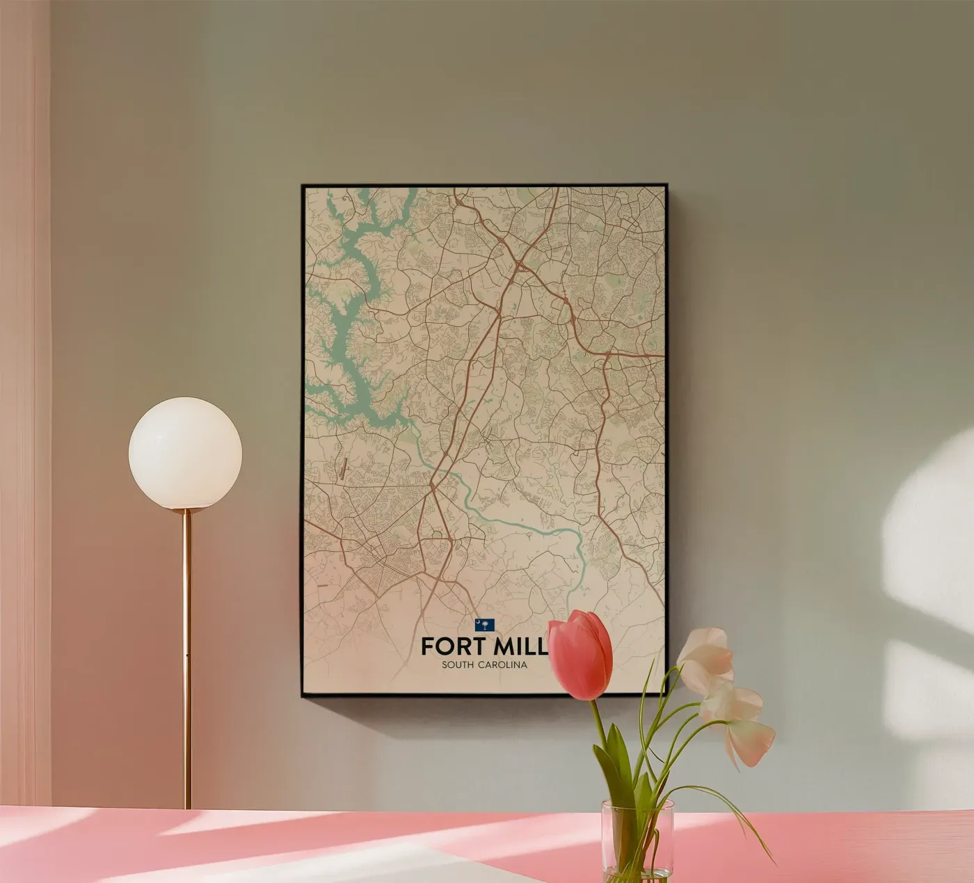 Fort Mill SC acrylic glass by Jacob W MICKELSON