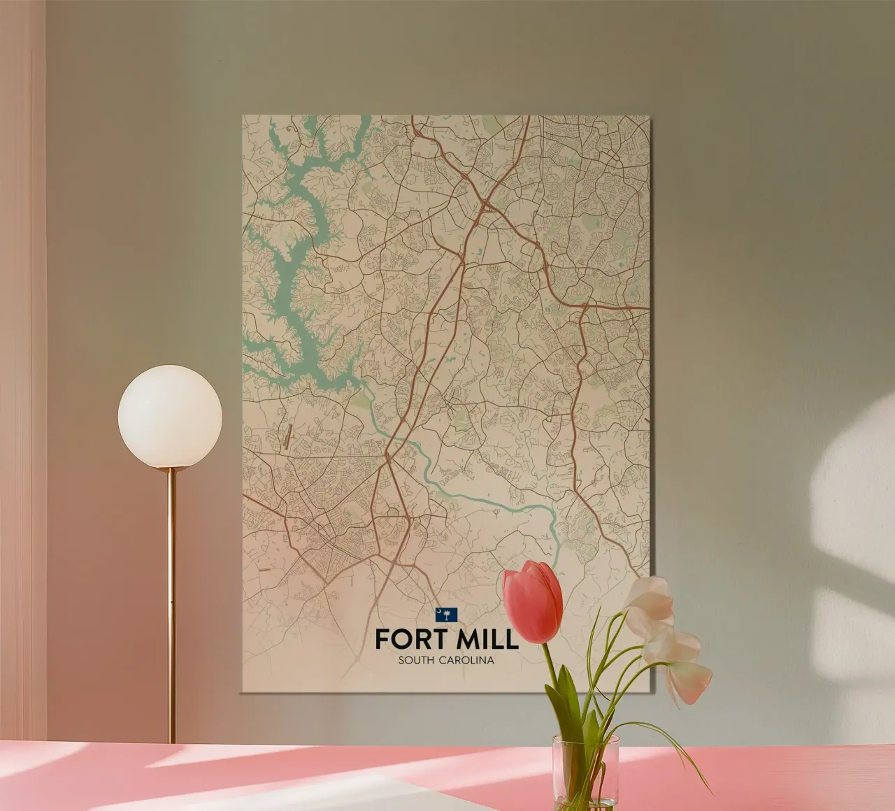 Fort Mill SC poster con telaio in plastica da Jacob W MICKELSON