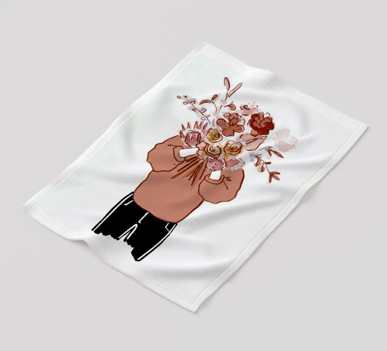 Blumenfrau coperta in pile da Farina Kuklinski