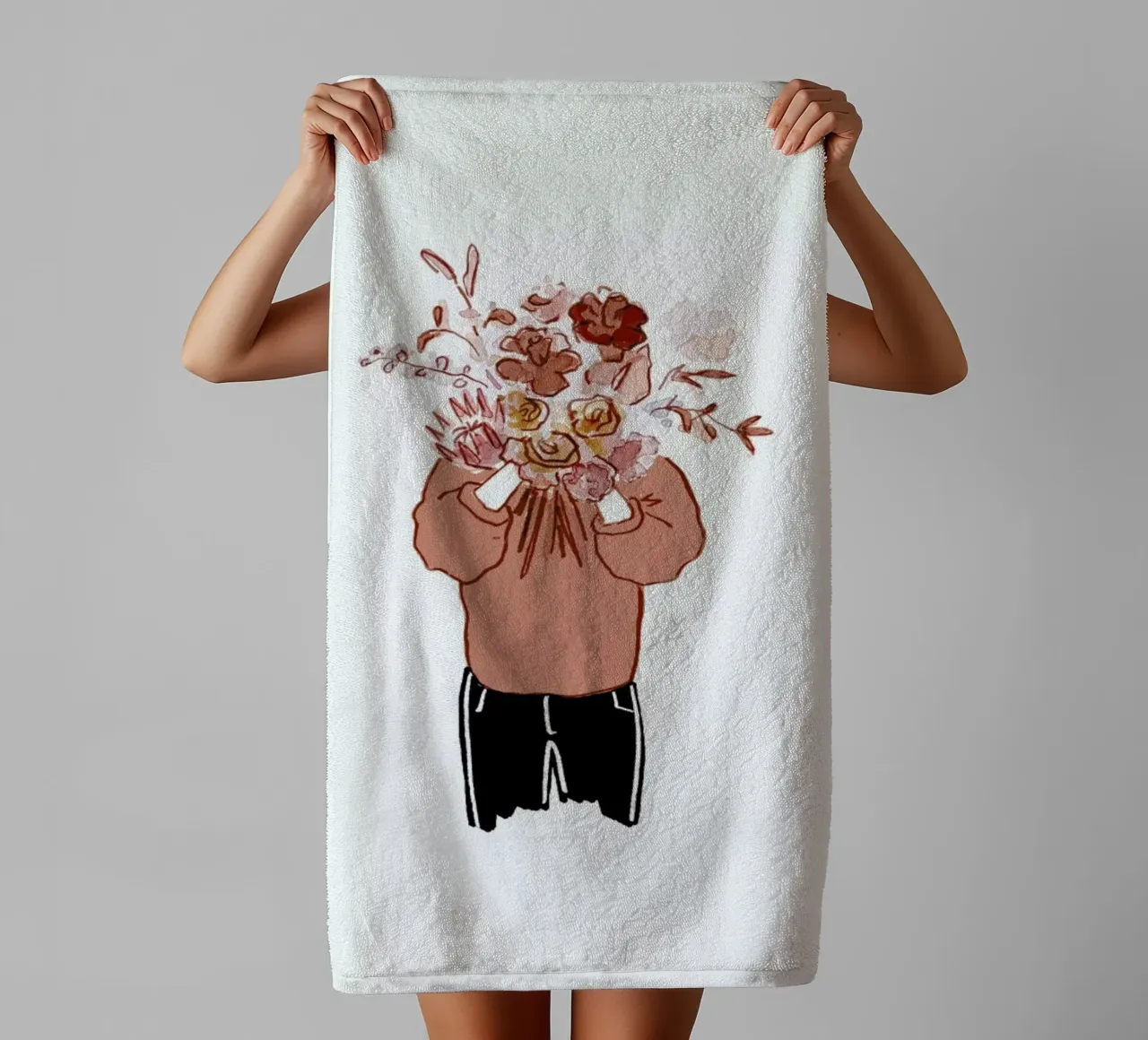 Blumenfrau asciugamano da bagno da Farina Kuklinski