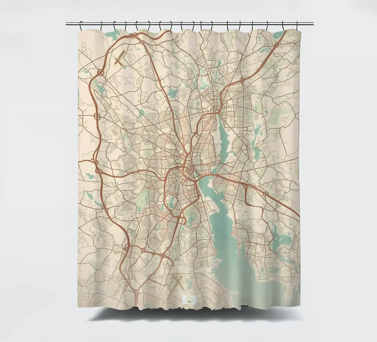Providence RI shower curtain by Jacob W MICKELSON