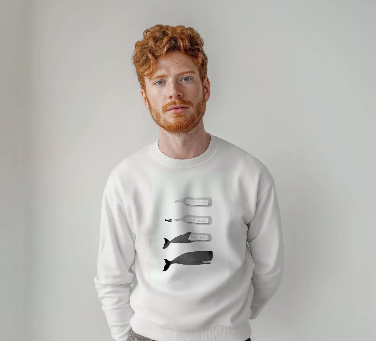 Message In A Bottle Sweatshirt von Jacques Maes