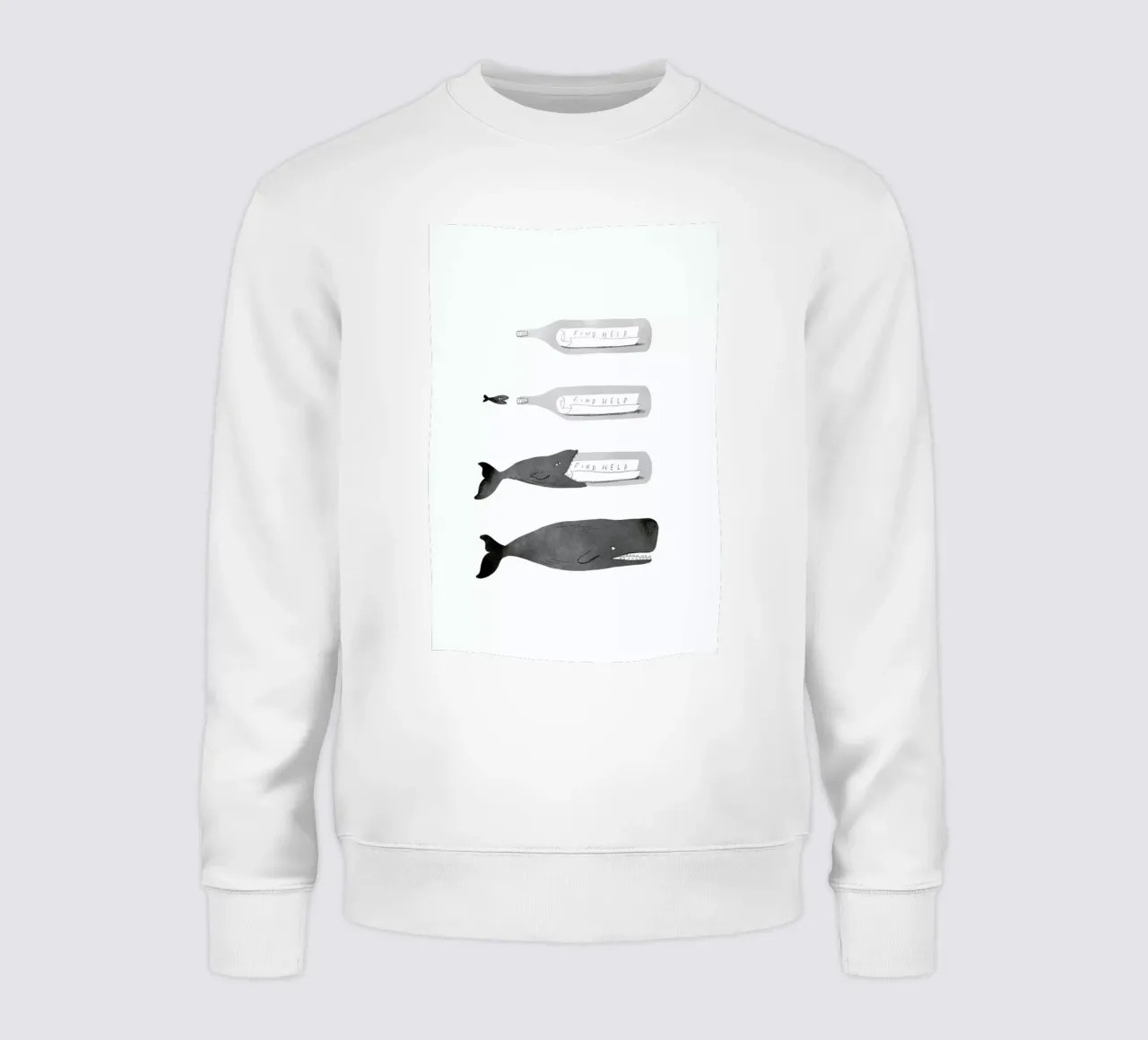 Message In A Bottle Sweatshirt von Jacques Maes