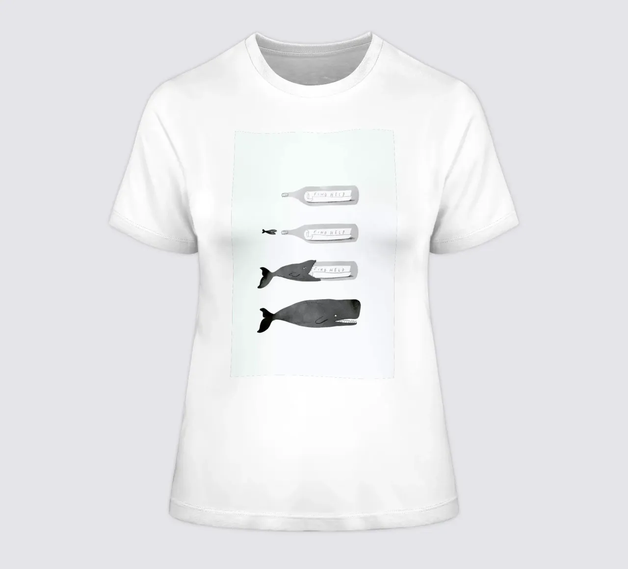 Message In A Bottle t-shirt da donna da Jacques Maes