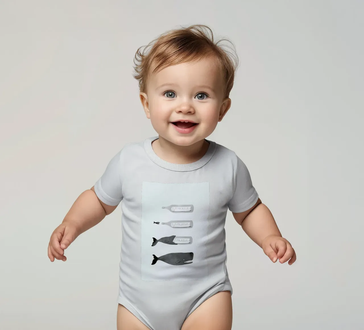 Message In A Bottle body neonato maniche corte da Jacques Maes