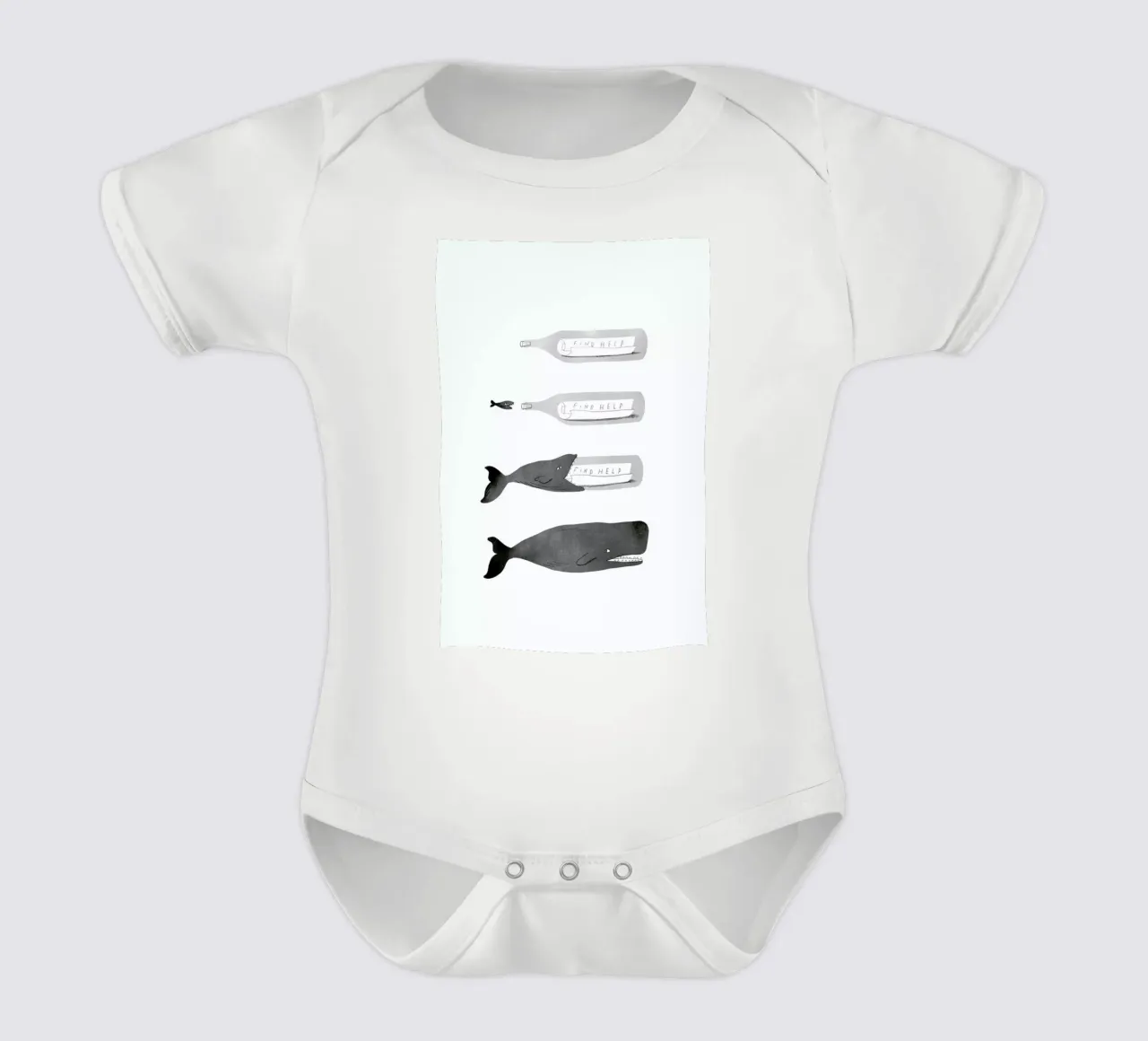 Message In A Bottle body neonato maniche corte da Jacques Maes