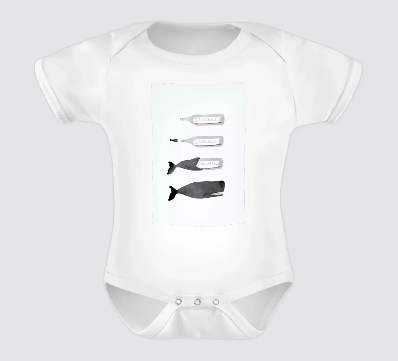 Message In A Bottle body neonato maniche corte da Jacques Maes
