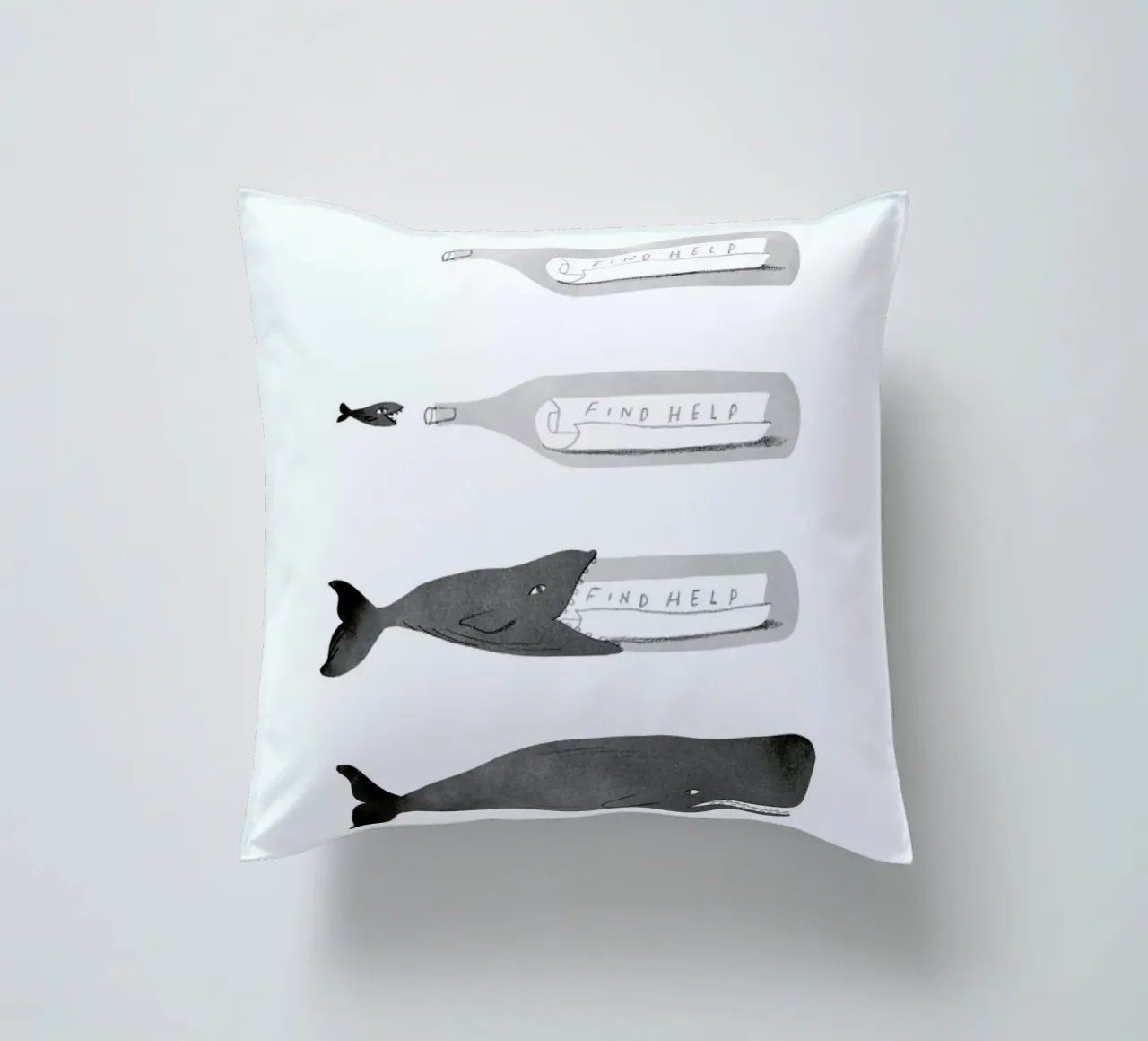 Message In A Bottle cuscino da Jacques Maes