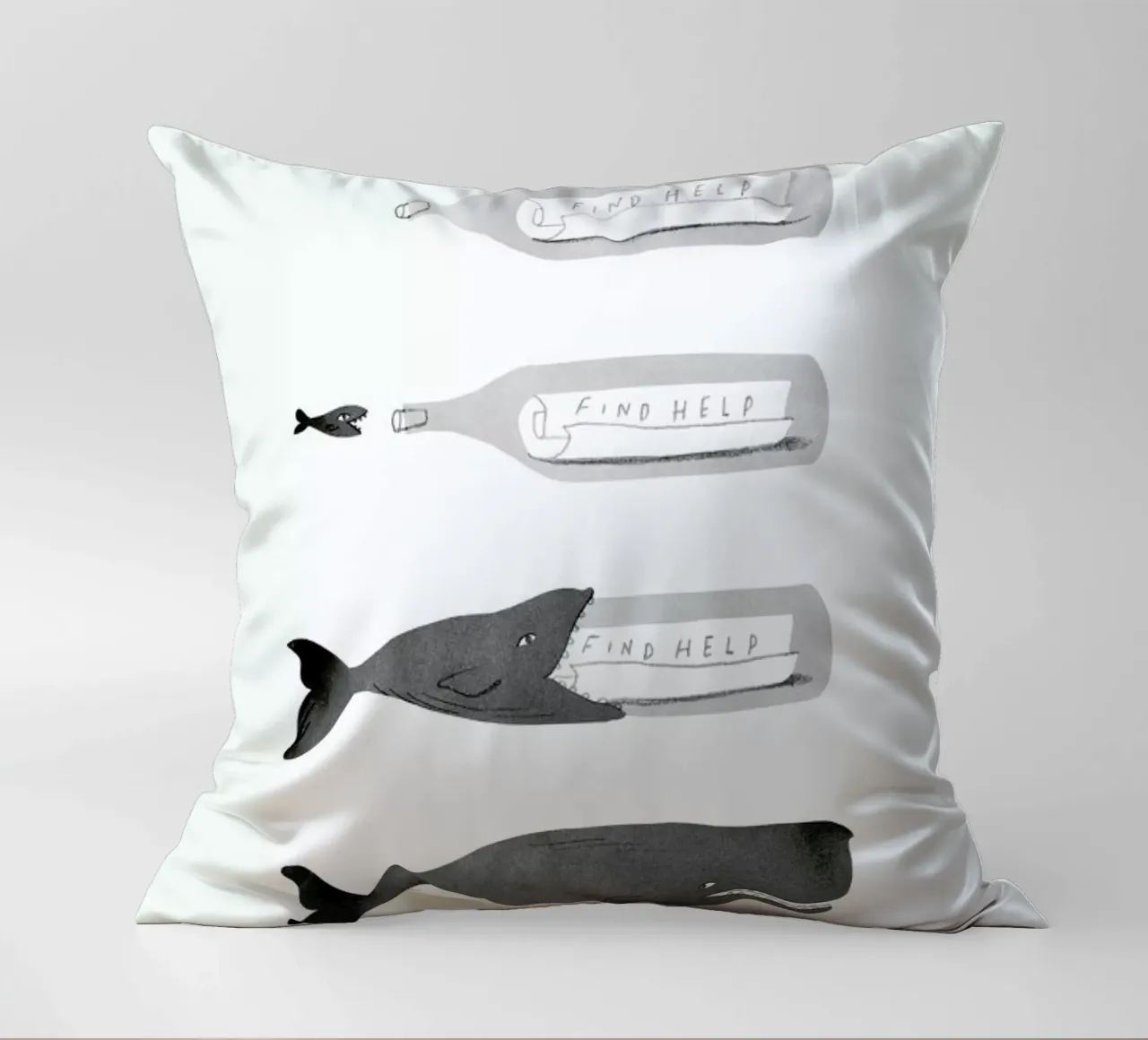 Message In A Bottle cuscino da Jacques Maes