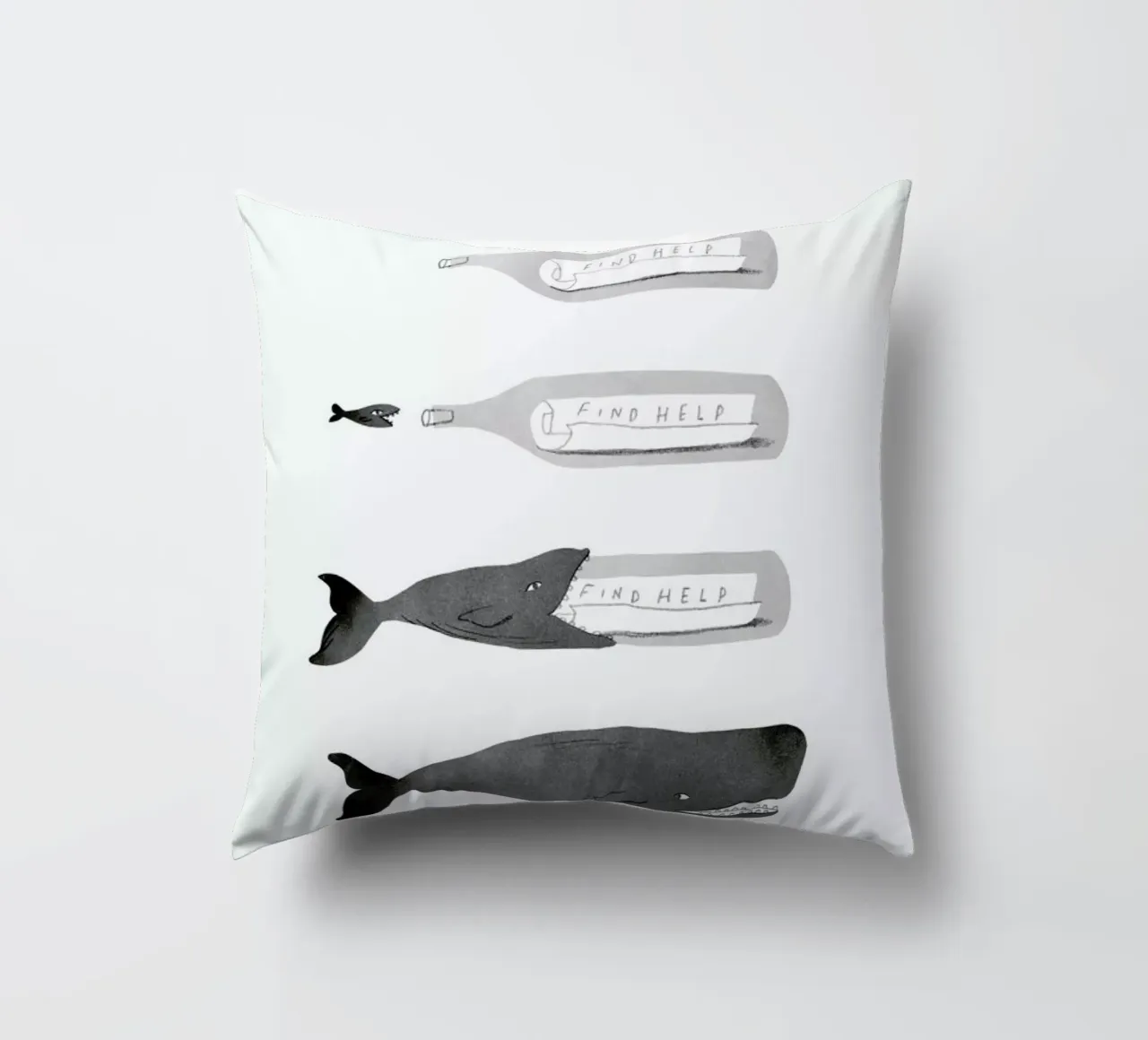 Message In A Bottle cuscino da Jacques Maes