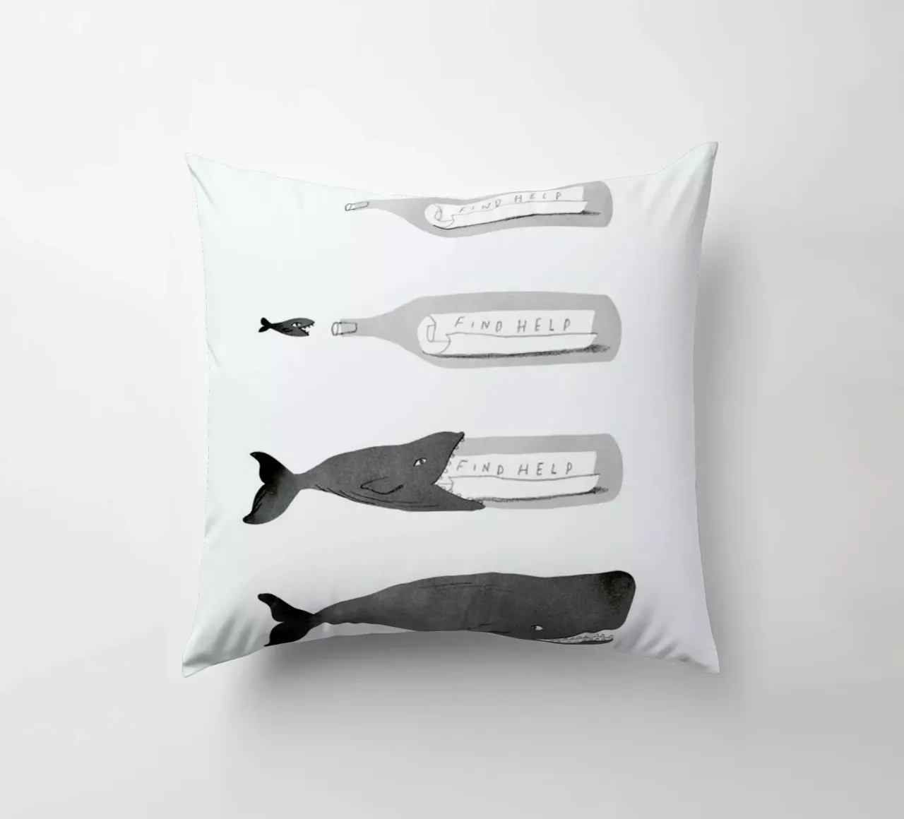 Message In A Bottle cuscino da Jacques Maes