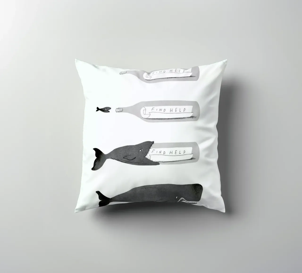 Message In A Bottle cuscino da Jacques Maes