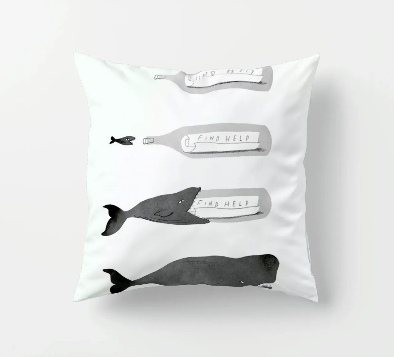 Message In A Bottle cuscino da Jacques Maes