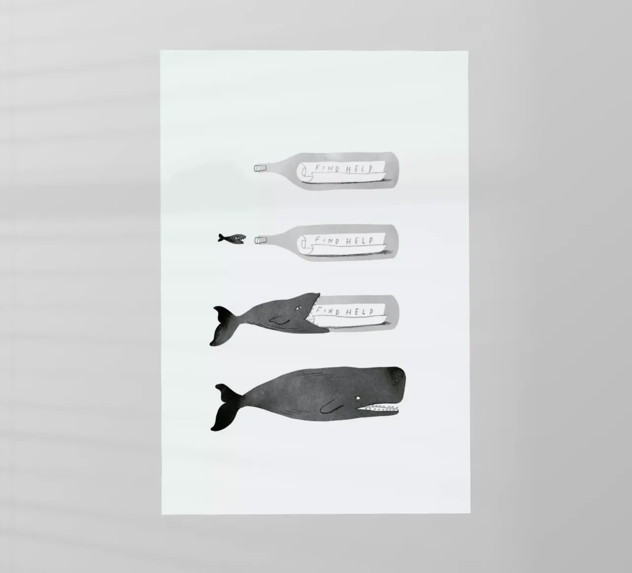 Message In A Bottle Backlit Folie von Jacques Maes