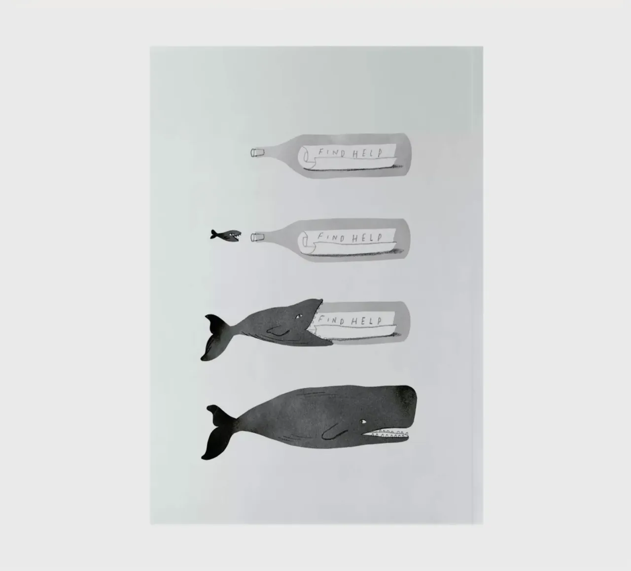 Message In A Bottle notebook by Jacques Maes