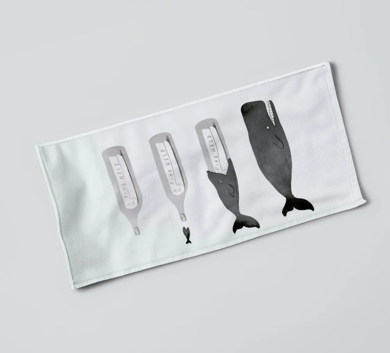 Message In A Bottle towel by Jacques Maes