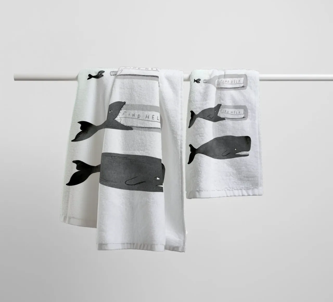 Message In A Bottle towel by Jacques Maes