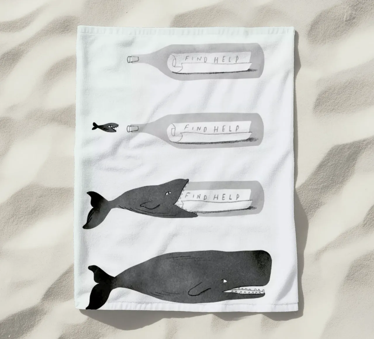 Message In A Bottle telo mare da Jacques Maes