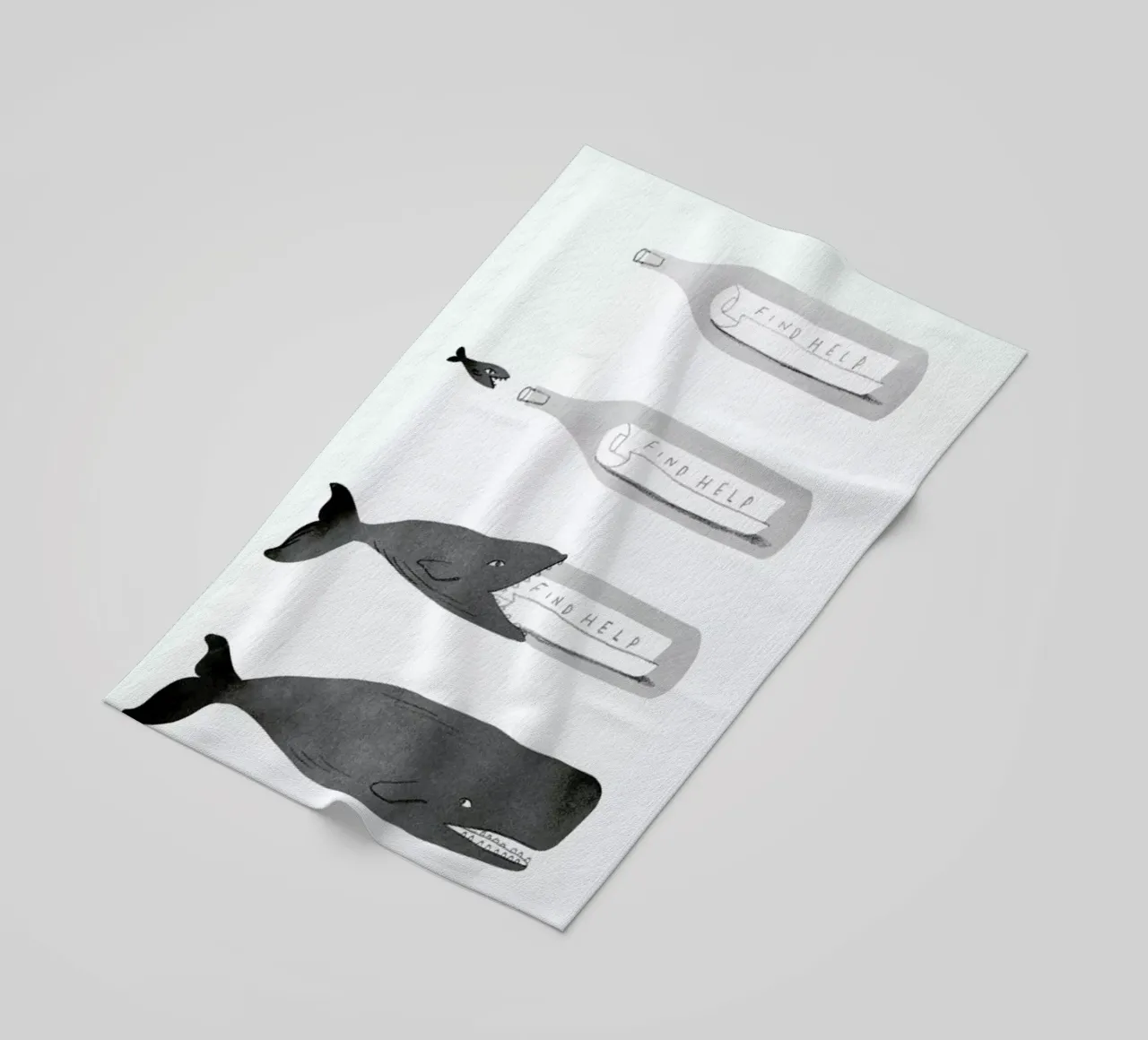 Message In A Bottle telo mare da Jacques Maes