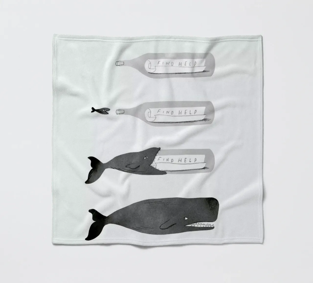 Message In A Bottle coperta in pile da Jacques Maes