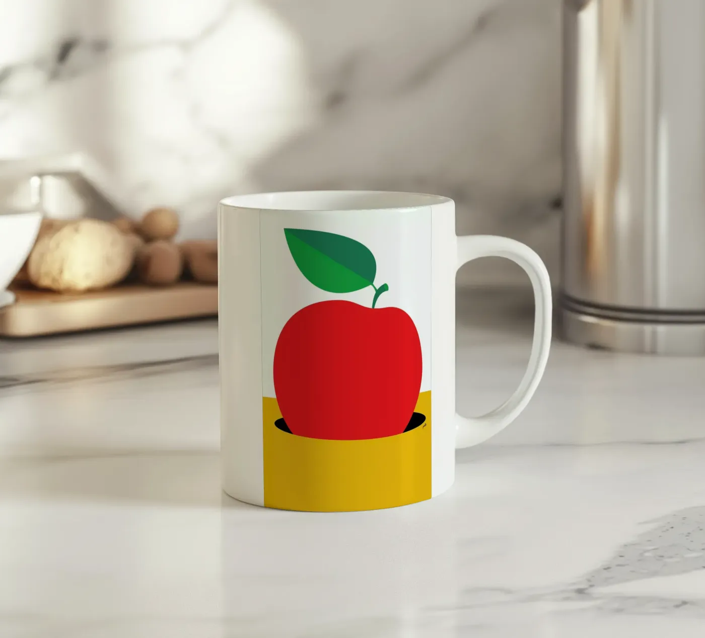 Apple 2 ceramic mug by Pietari Posti