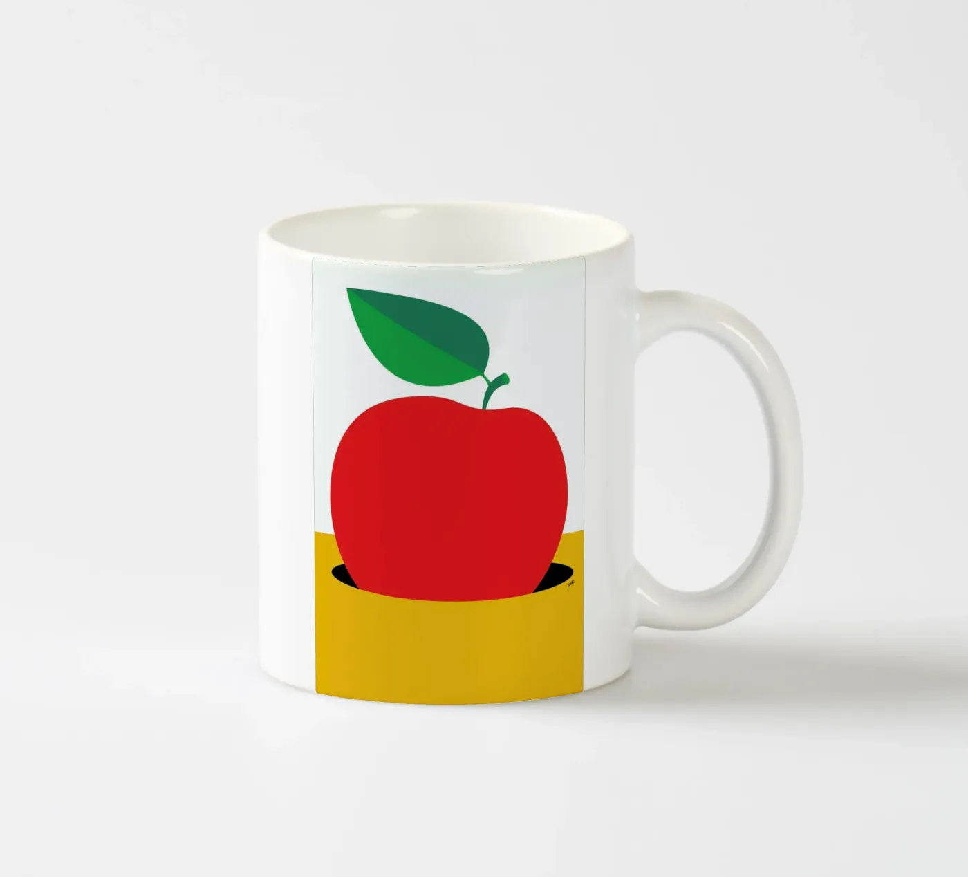 Apple 2 ceramic mug by Pietari Posti