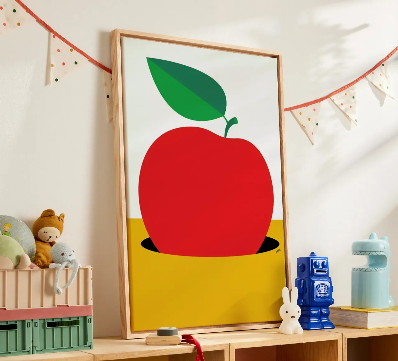 Apple 2 tela con Cornice a cassetta da Pietari Posti