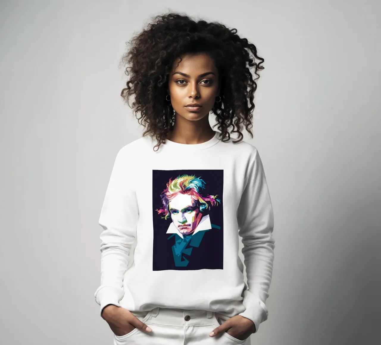 Beethoven in stile WPAP felpa da Alkahfsmart