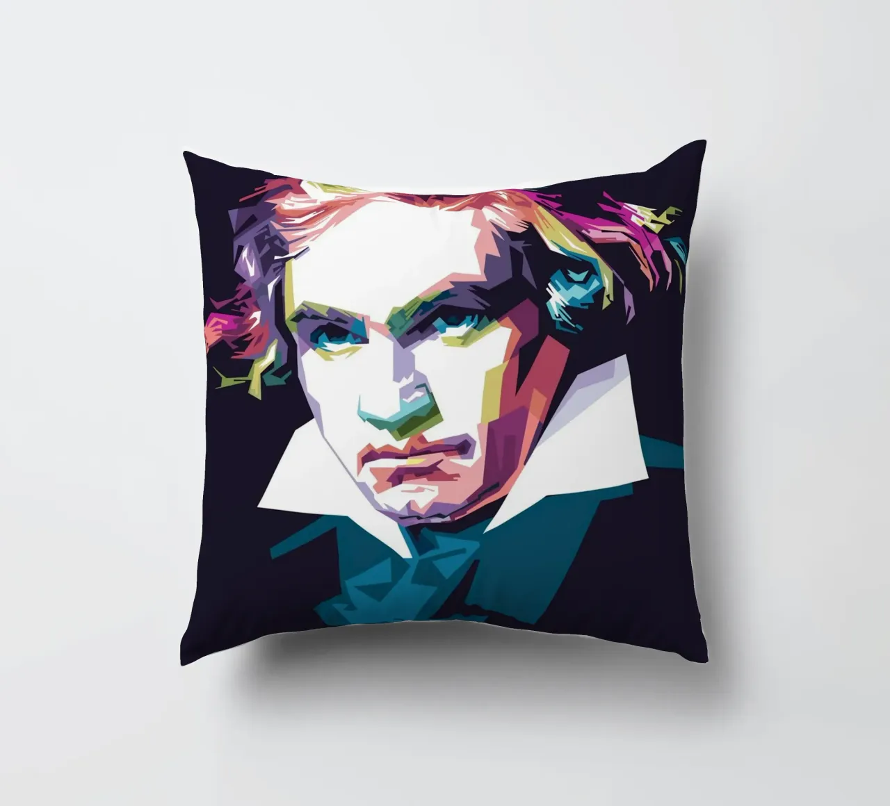 Beethoven in stile WPAP cuscino da Alkahfsmart