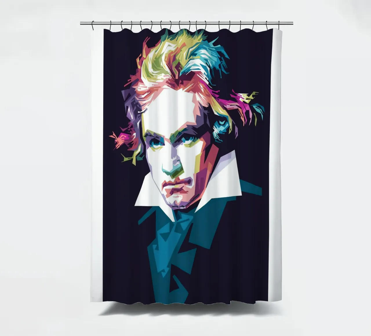 Beethoven in stile WPAP tenda da doccia da Alkahfsmart