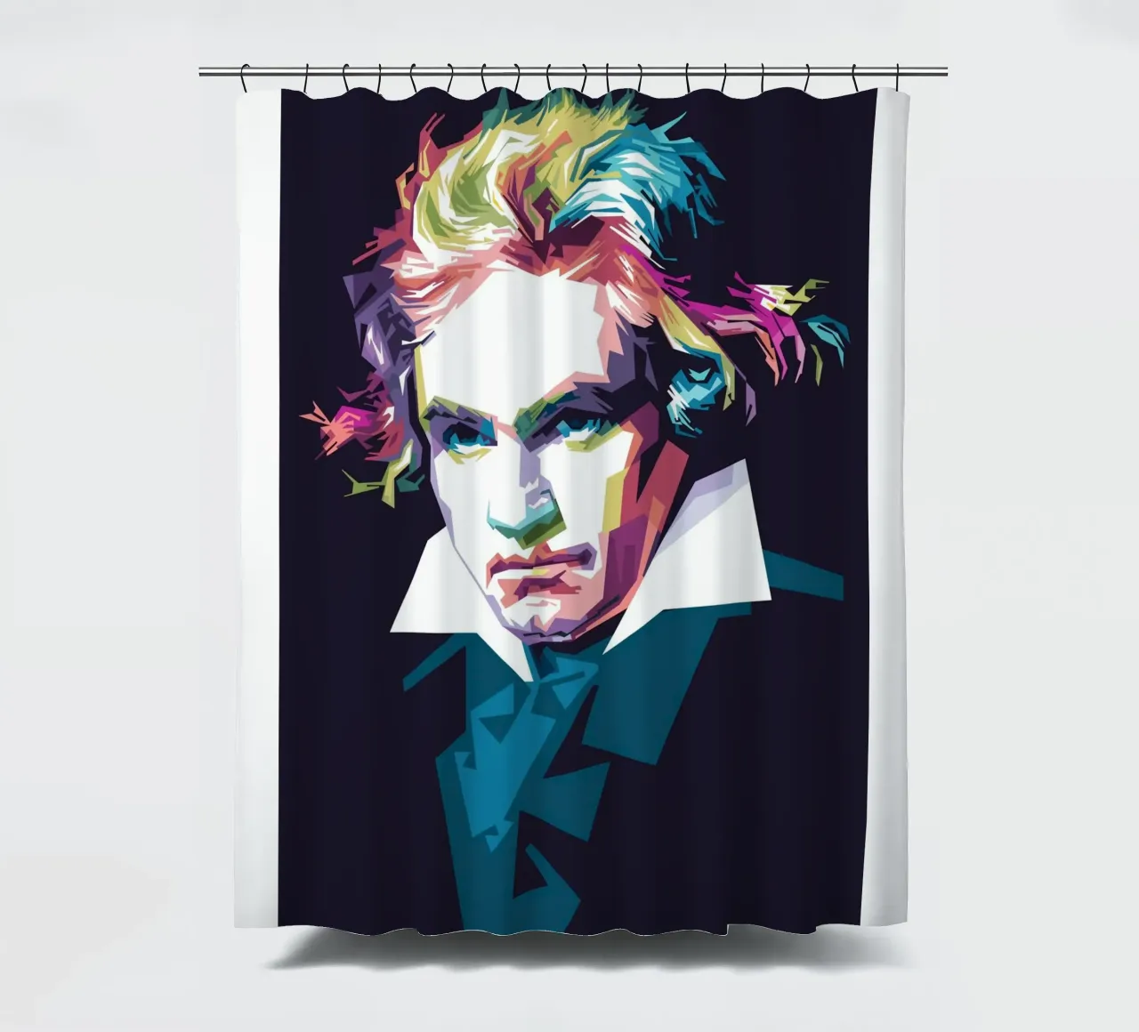 Beethoven in stile WPAP tenda da doccia da Alkahfsmart
