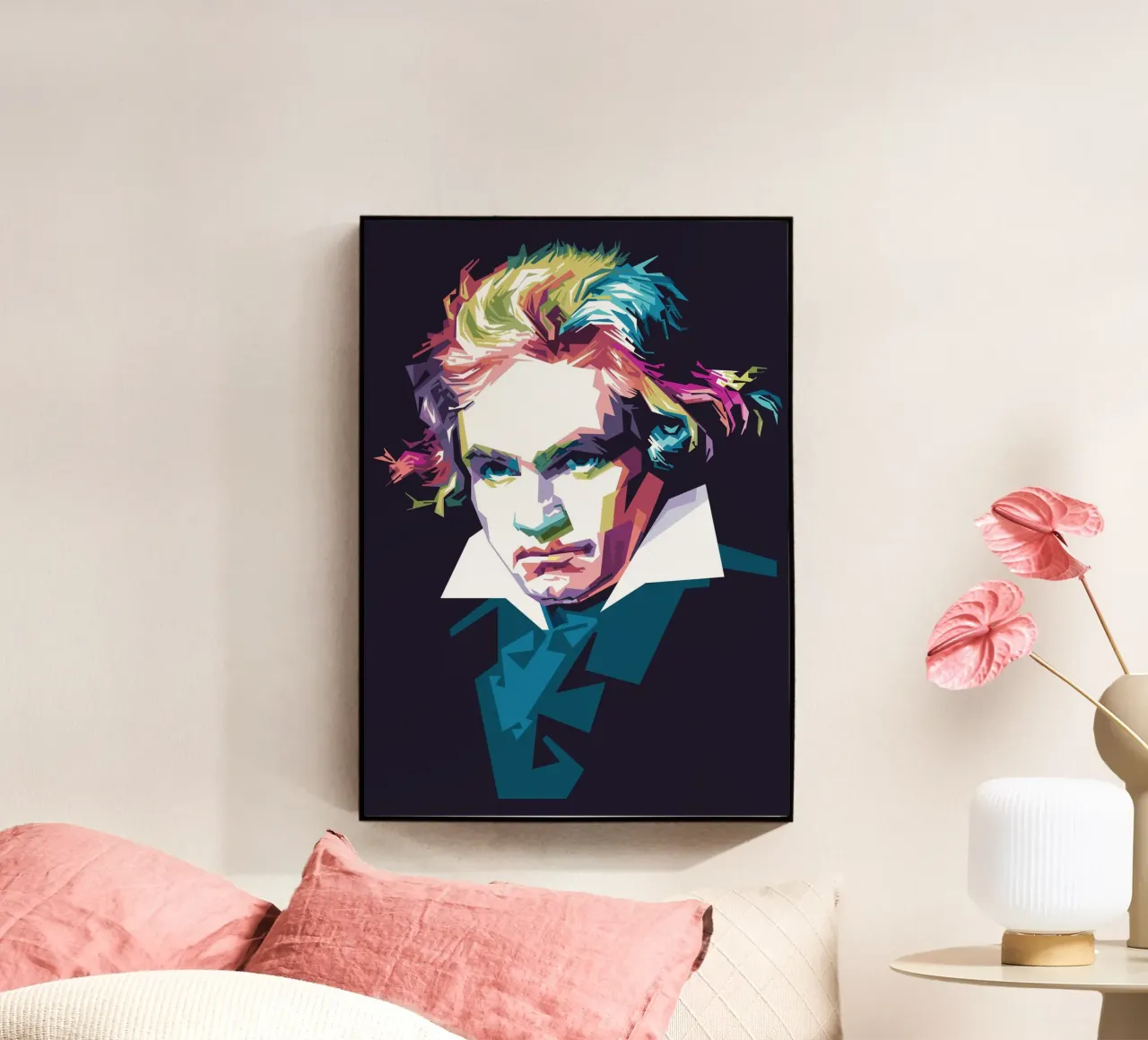 Beethoven in stile WPAP plexiglass da Alkahfsmart
