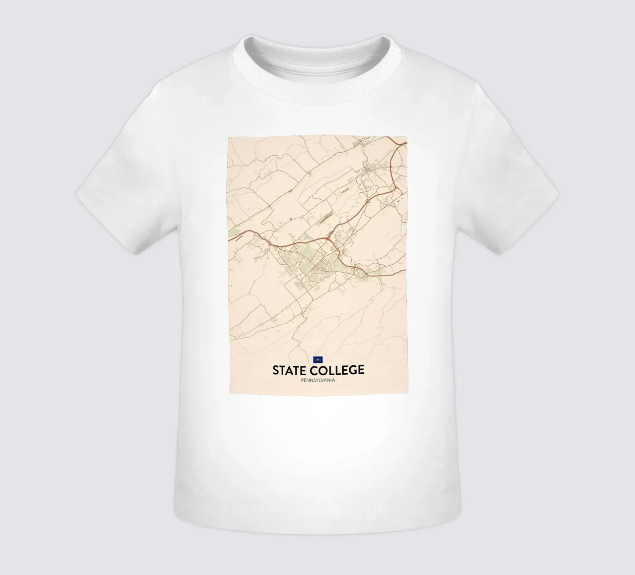 State College PA camiseta de bebé de Jacob W MICKELSON