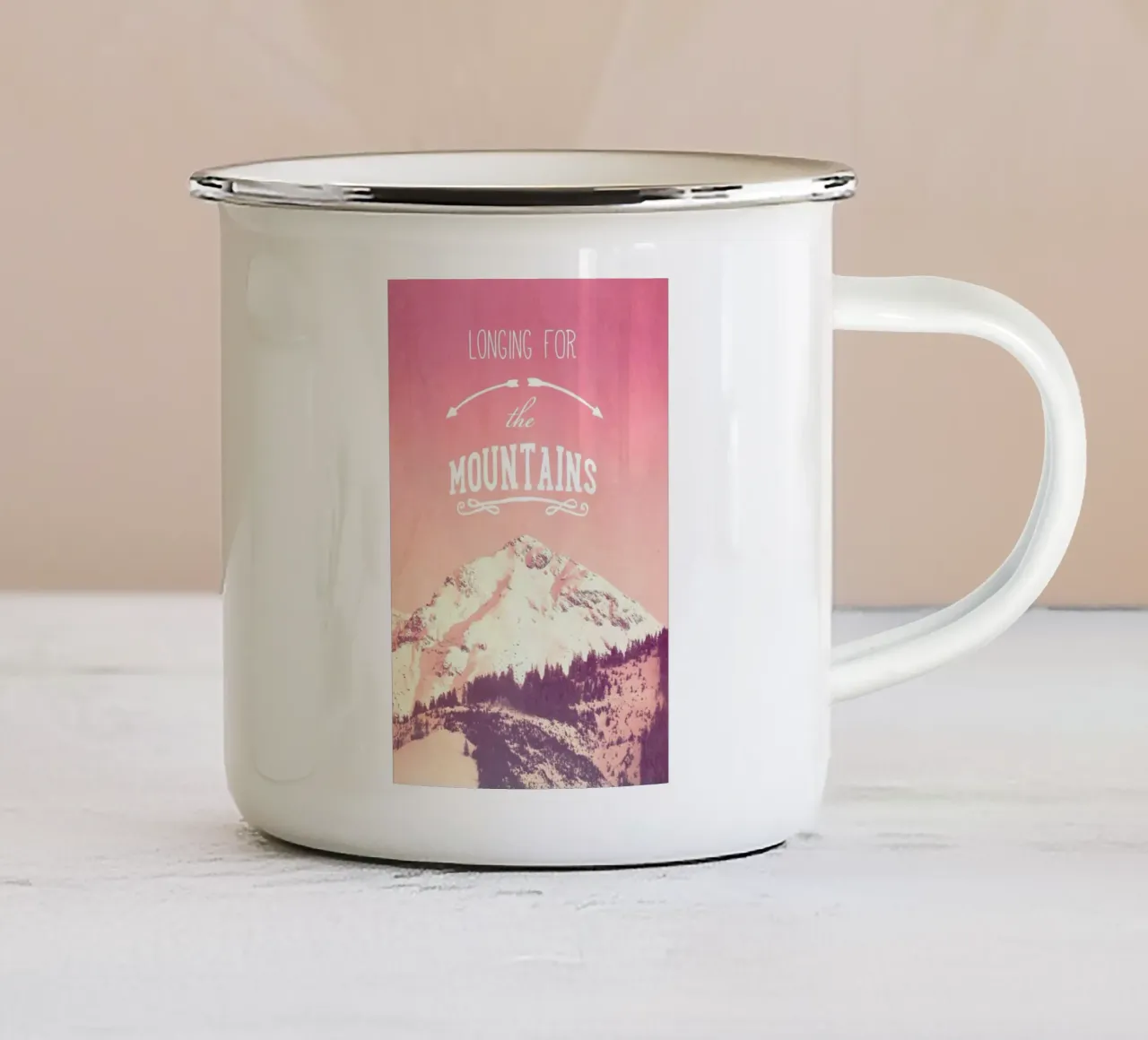 DESIDERIO DI MONTAGNA tazza in smalto da Monika Strigel