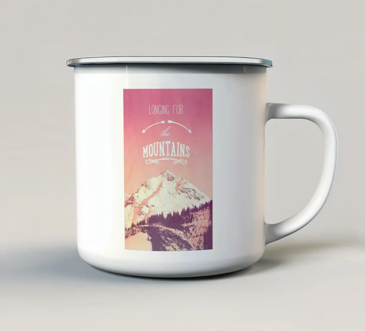 DESIDERIO DI MONTAGNA tazza in smalto da Monika Strigel