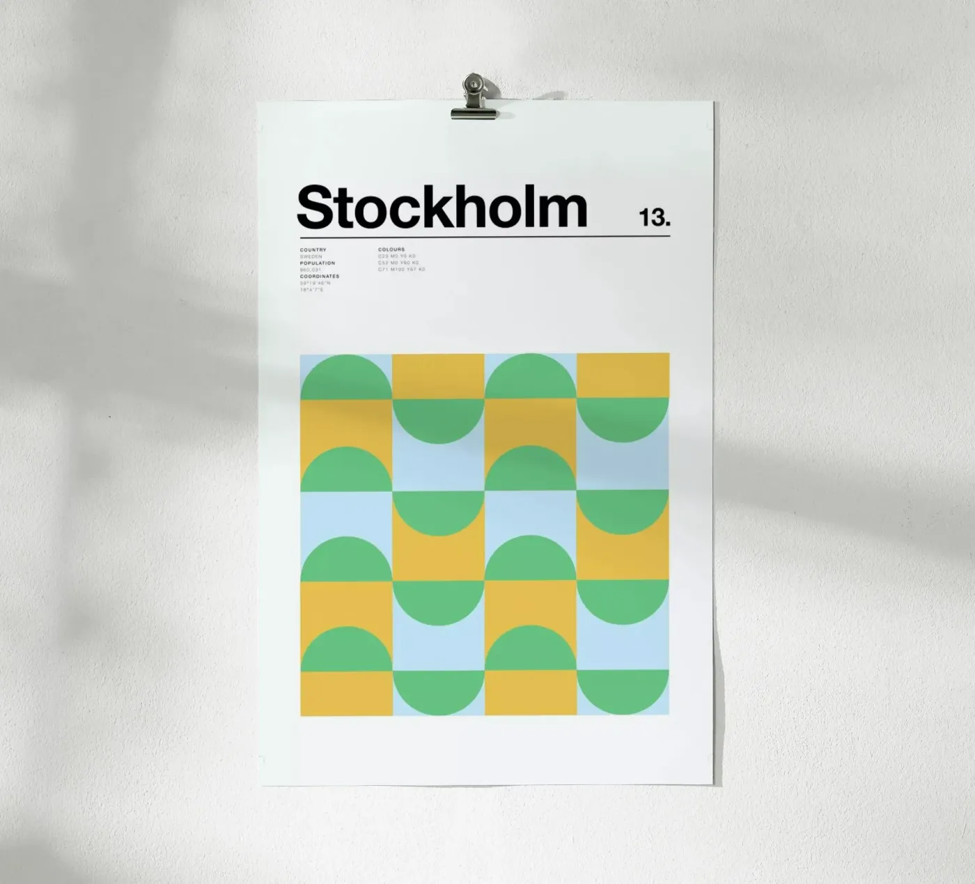 Stockholm poster da Nick Barclay