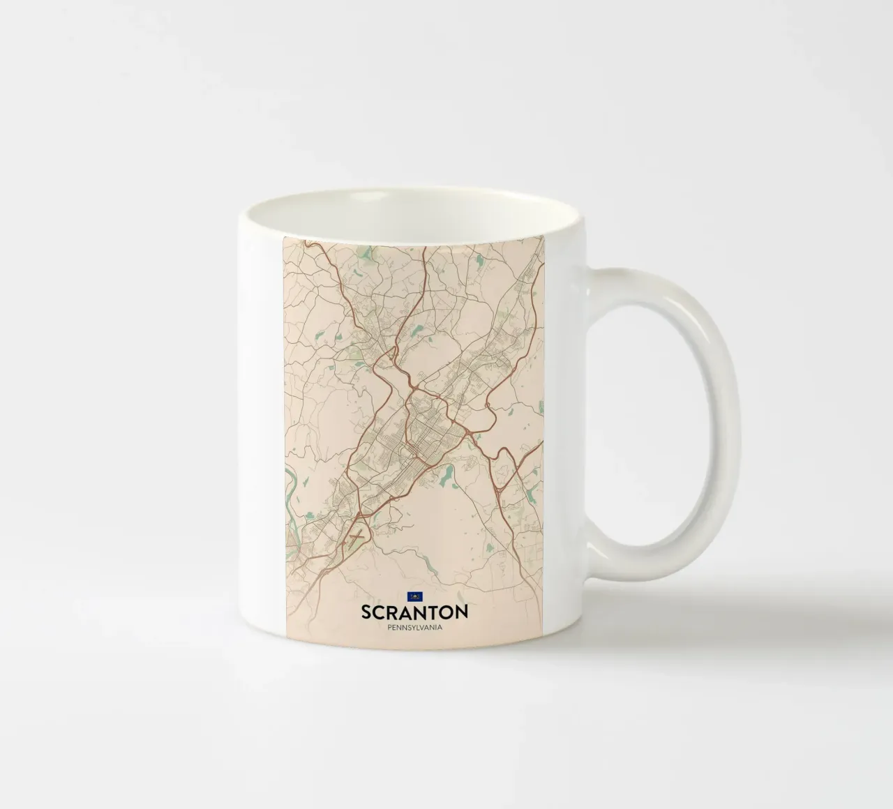 Scranton PA tazza in ceramica da Jacob W MICKELSON