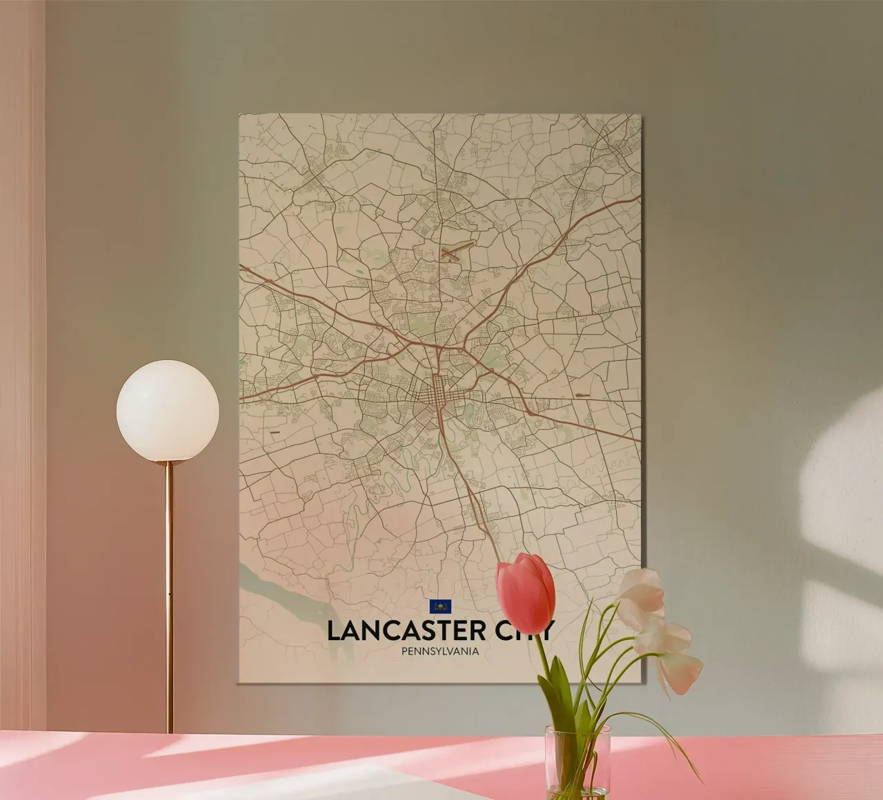 Lancaster City PA alu-dibond by Jacob W MICKELSON