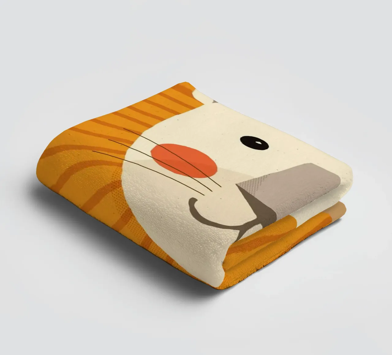 Leone, ritratto animale asciugamano da bagno da The Printed Sparrow