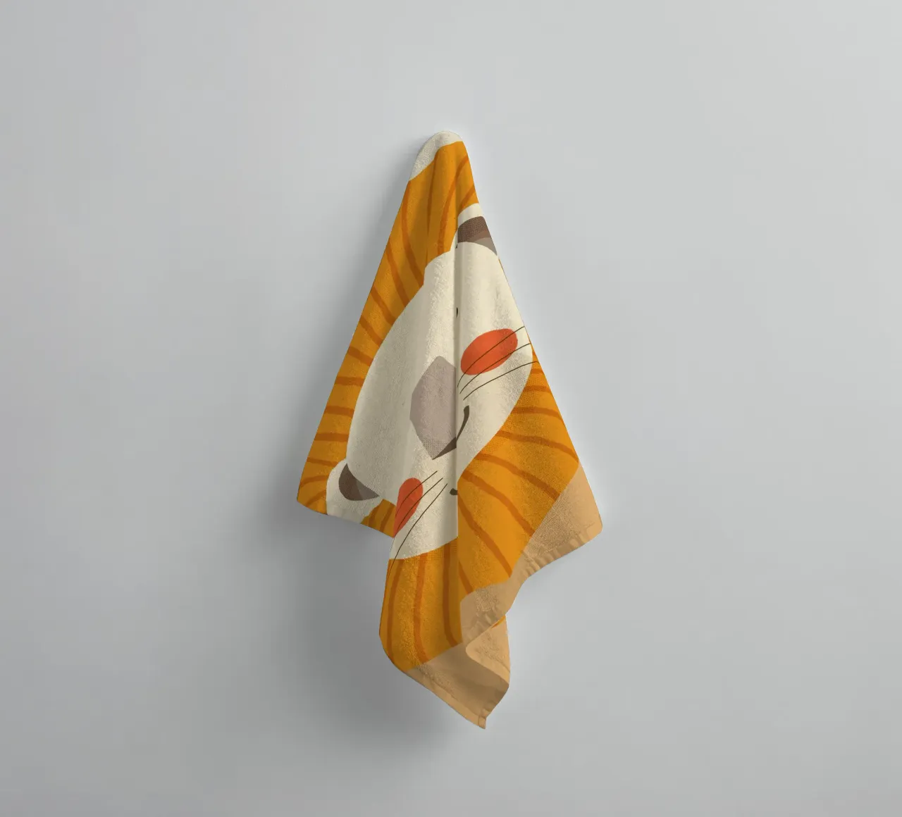 Leone, ritratto animale asciugamano da bagno da The Printed Sparrow